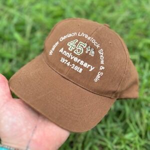 Walter‎ Gerlach Livestock Show Hat 2018 45th Anniversary  San Antonio Brown Cap